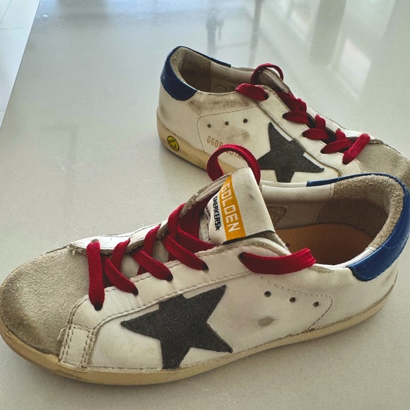 KIDS GOLDEN GOOSE SNEAKERS ** Size 11.. Great Condition! Red White and Blue!